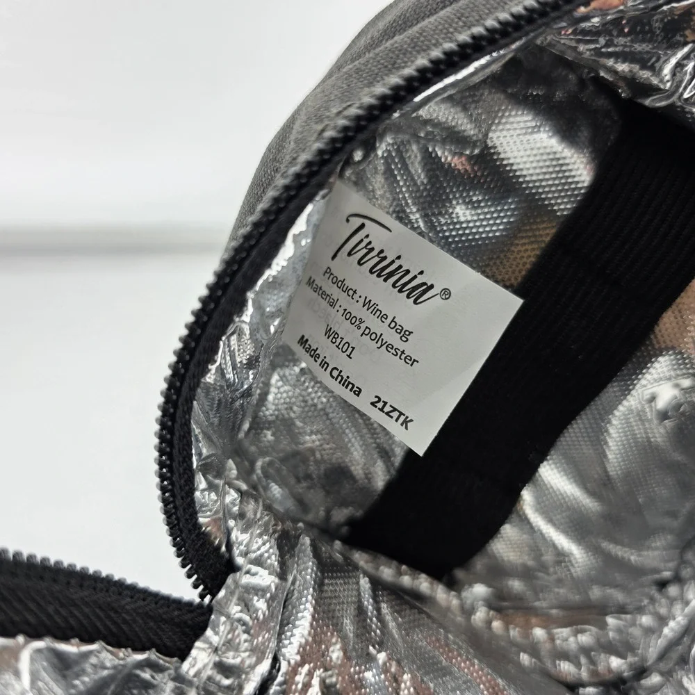 Tirrinia Wine Bag Insulated Single Bottle Carrier WB101 Missing Shoulder Strap